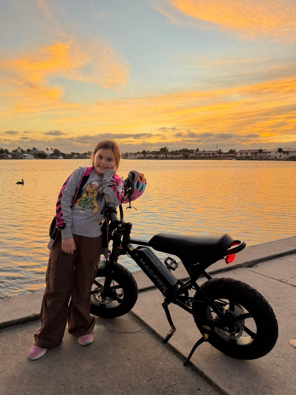 MACFOX M16 Electric Bike for Teens, 500W Motor, 20 MPH Top Speed, 25-Mile Range, 16x4.0 Fat Tires, Removable 48V Battery, Fits Riders 3'11 and Up, City & School Commuter E-Bike（Yellow） Electric Bikes