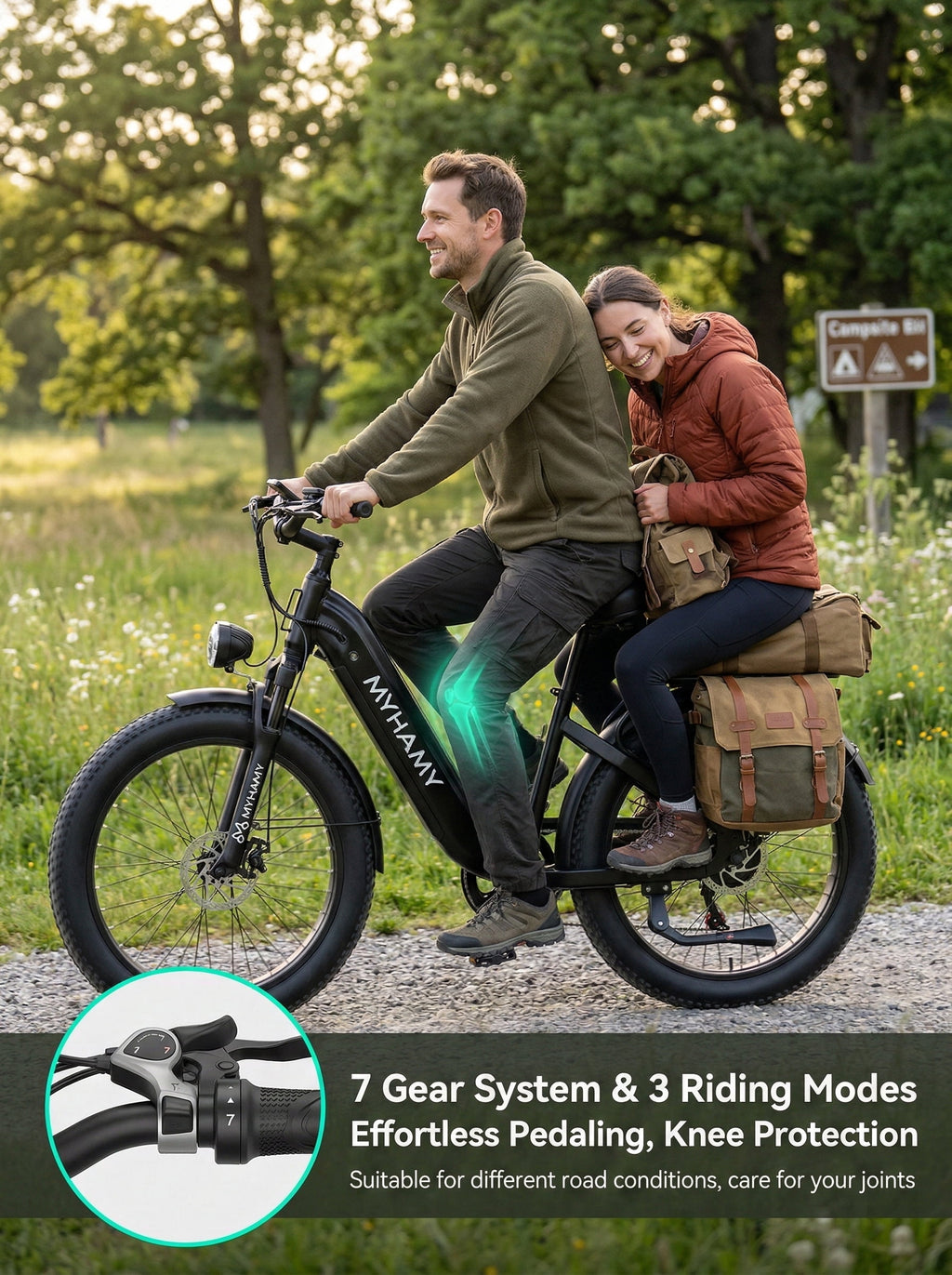 2000W Peak Power Electric Fat Tire Bike for Adults - 28MPH, 48V 18Ah (35-85 Miles), 24x3 All-Terrain Ebike Electirc Bicycle with Full Suspension & 11 Comfort Seat - Conquer Snow, Sand & Trails Electric Bikes