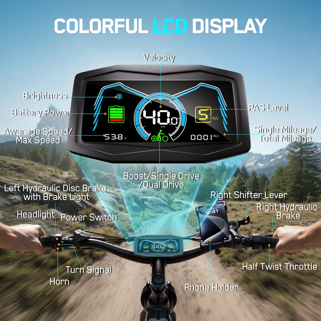 FENGQS 26 Electric Mountain Bike Electric Bikes