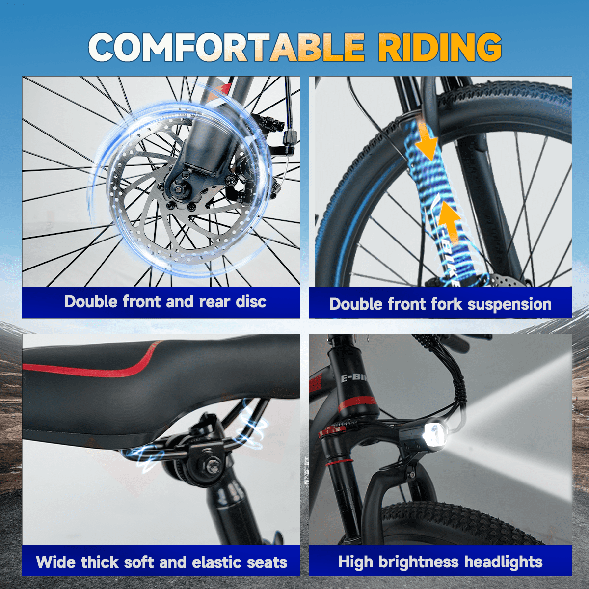 26 Electric Bike for Adults, ebike 750W Peak Power Motor, 25MPH 35Miles Electric Mountain Bike with 432Wh 12Ah Removable Battery, 7-Speed,UL 2849 Electric Bikes