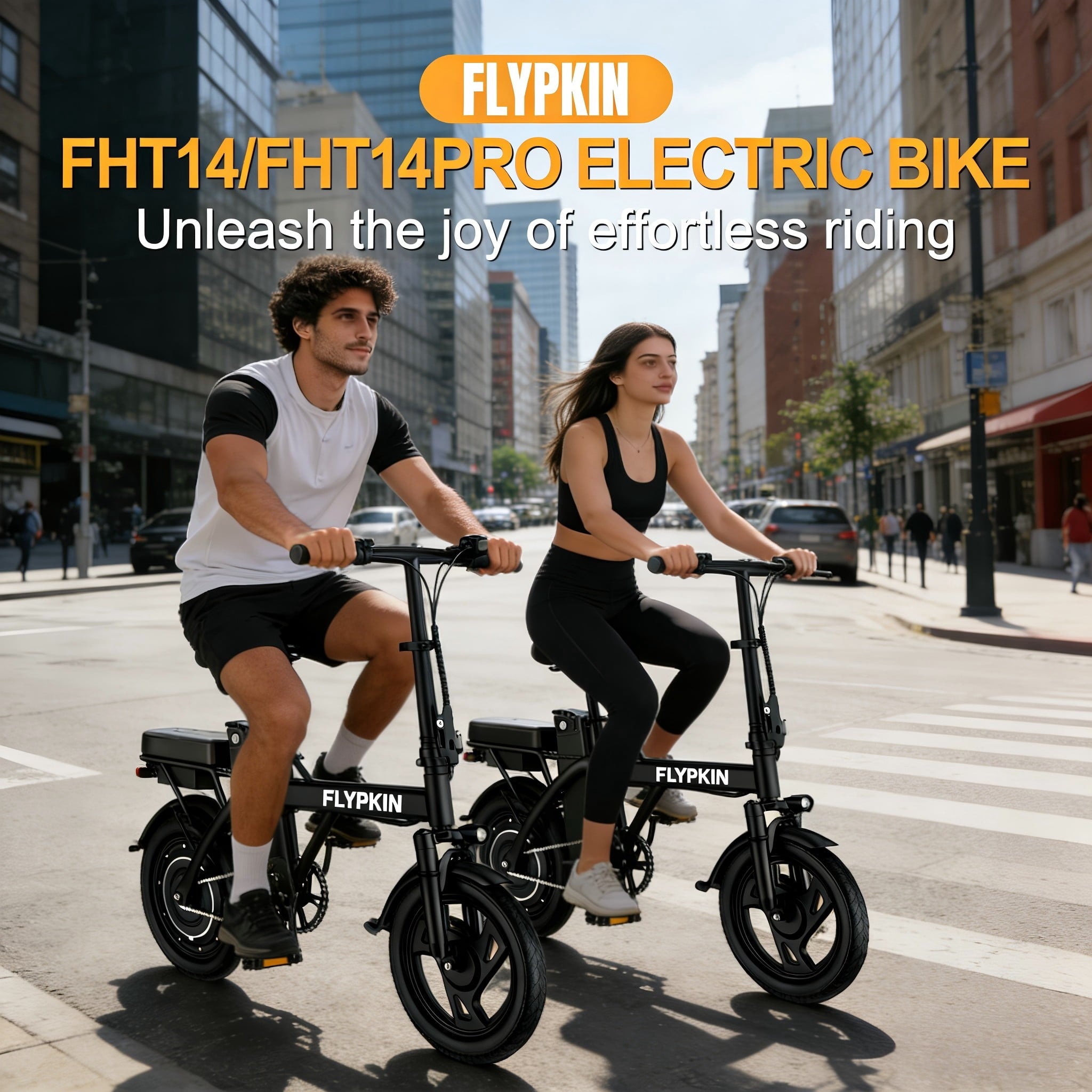 Electric Bike for Adults, 500W Motor, 20 MPH Max Speed Folding Ebike, 14 Electric Bicycles, Max 30 Miles Range (Pedal Assist Mode), Mini E Bikes Electric Bikes