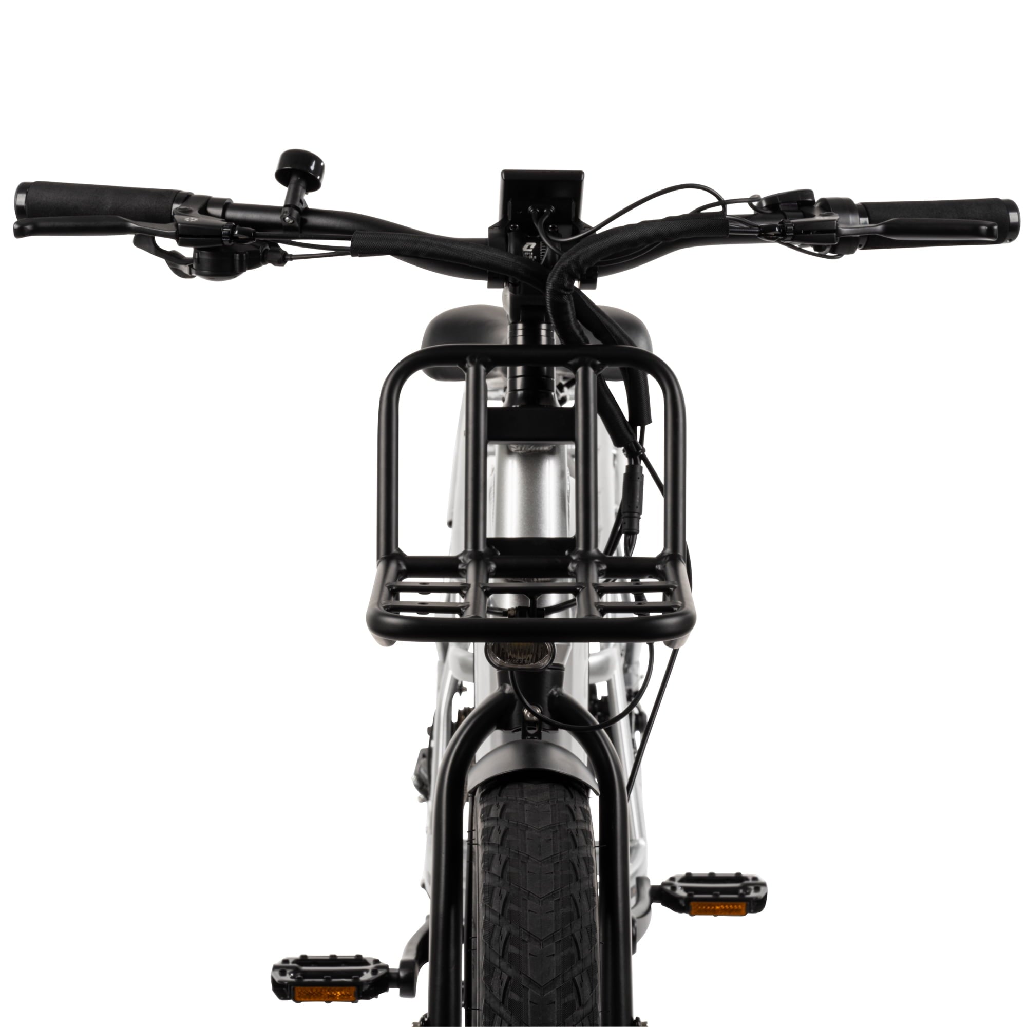 Buzz 24 Beekeeper 48V Electric Cargo Bike, Fits Riders 60+, Silver, Adult, Unisex Electric Bikes
