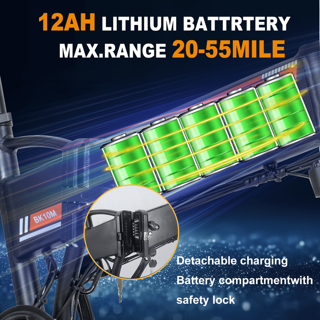 COLORWAY 750W Electric Bike for Adults , 20X4.0 Electric Bicycles with 36V/12AH Removable Battery E Bikes UL2849 Electric Bikes