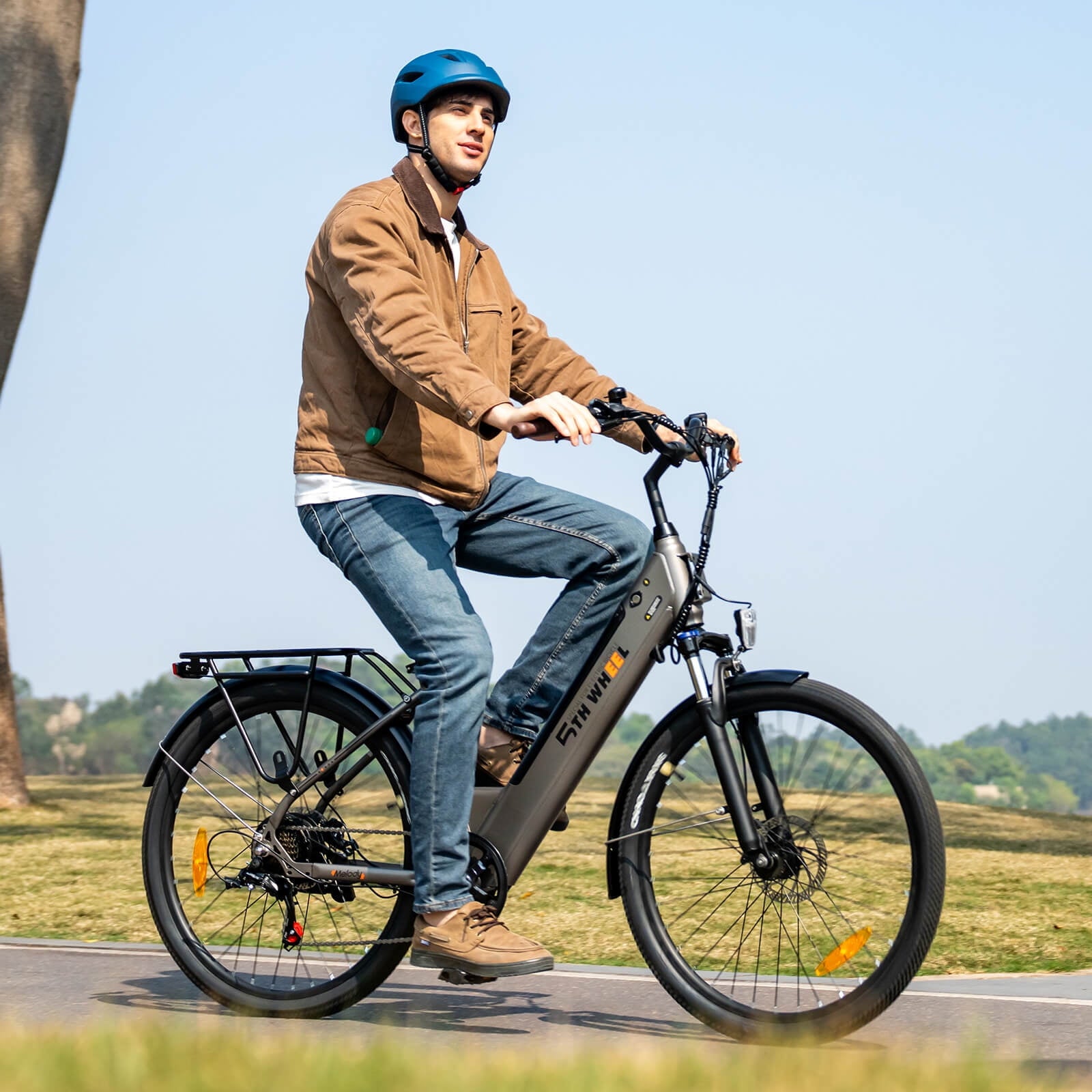 5TH WHEEL W18B Electric Bike for Adult with 350W Motor, 26 Electric Mountain Bike with 36V 10.4Ah Removable Battery Ebike, Electric Bicycle with 7 Speed, UL2849 Electric Bikes