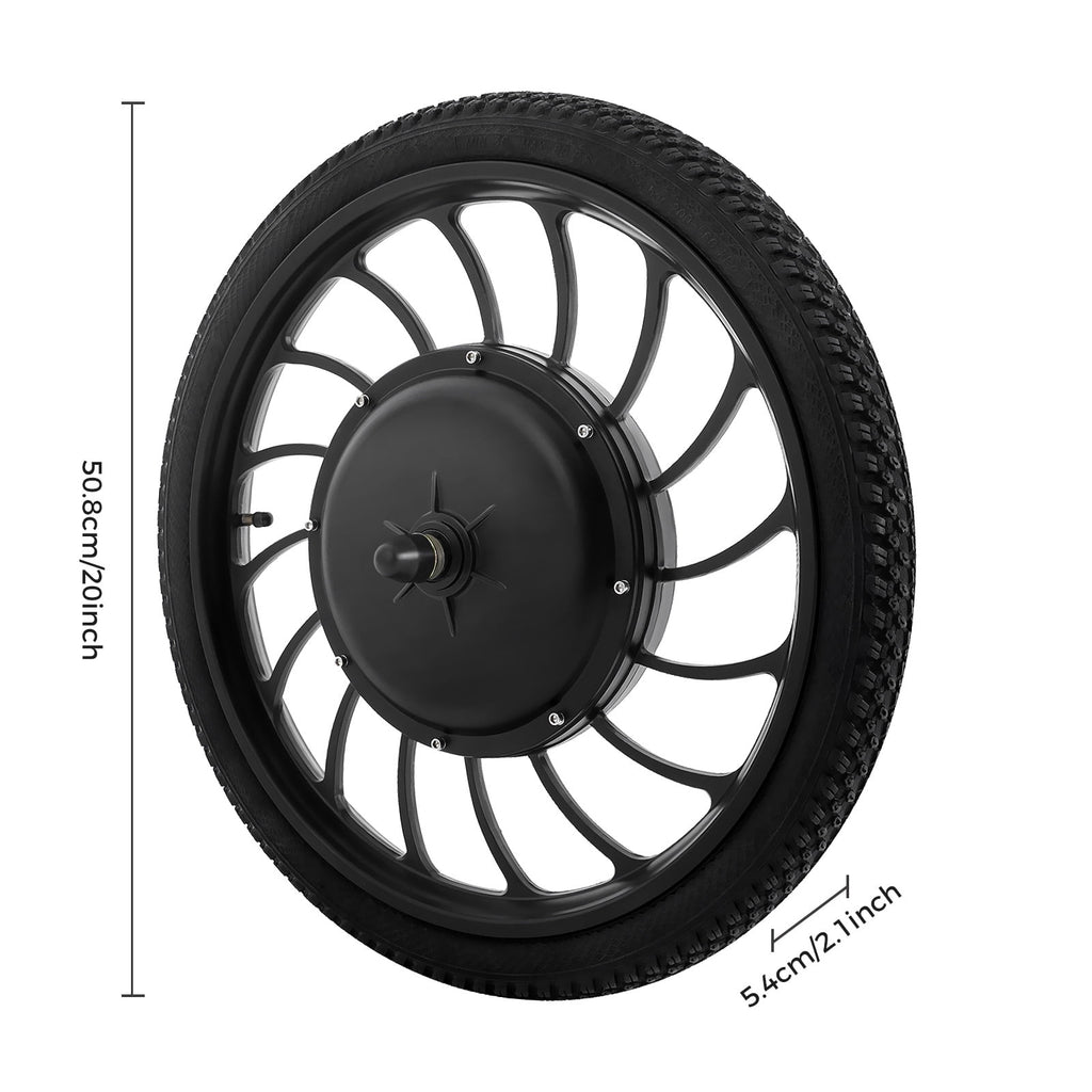 1000W Electric Bicycle Motor Wheel – High-Speed E-Bike Hub with 7-Speed Freewheel, 88.7% Efficiency, IP54 Waterproof, and 35N.m Torque Electric Bikes