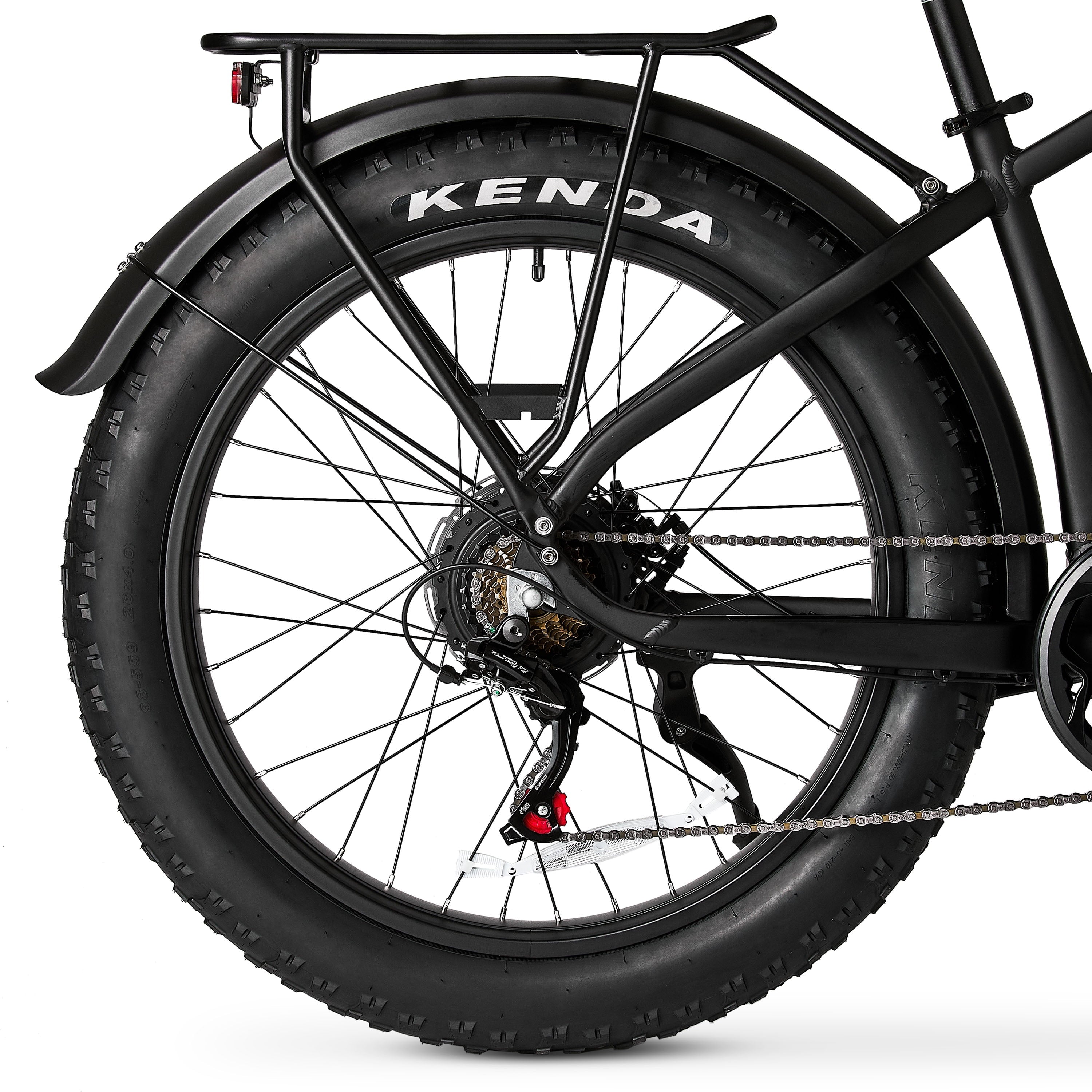 Ozark Trail 26 M.3 Ranger+ Electric Fat Tire Bike, 48V, Class 2, Black, Fits Riders 5'2 - 6'1, Adult, Unisex Electric Bikes