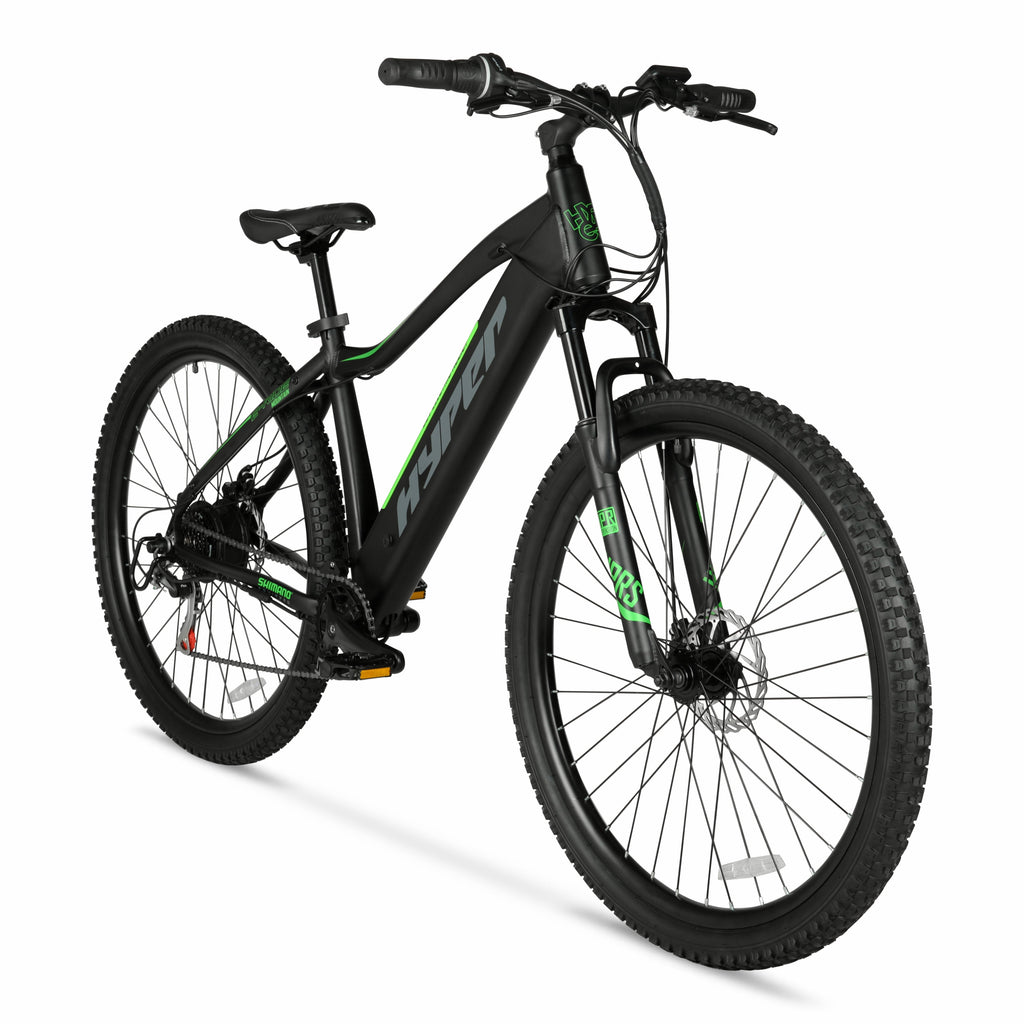 Hyper Bicycles 29 36V Class 2 Electric Mountain Bike, 350W Motor, Adult Ages 14+, Black Electric Bikes