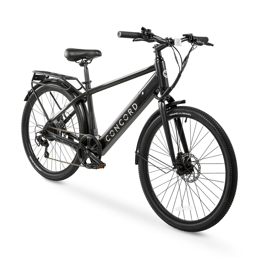 Concord Commutr 26'' Electric Bike, 350W Motor, Class 2, Black, Fits Riders 5'2-5'10 Electric Bikes